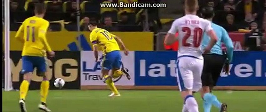 Zlatan Ibrahimovic Amazing Elastico Skills | Sweden v. Czech Republic -Friendly 29.03.2016 HD