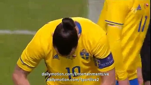 Zlatan Ibrahimović Missed Open GOAL | Sweden vs Czech Republic - 29-03-2016