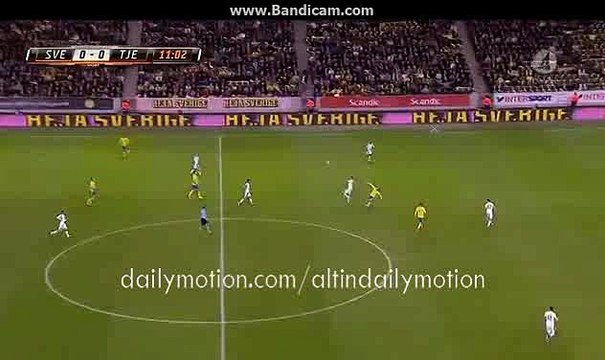Zlatan Ibrahimovic 1st Shoot Chance - Sweden vs Czech Republica - 29.03.2016
