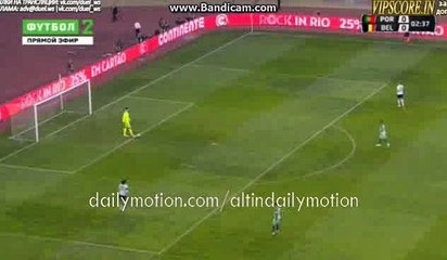 Romelu Lukaku 1st Big Chance -  - Portugal vs Belgium - 29.03.2016