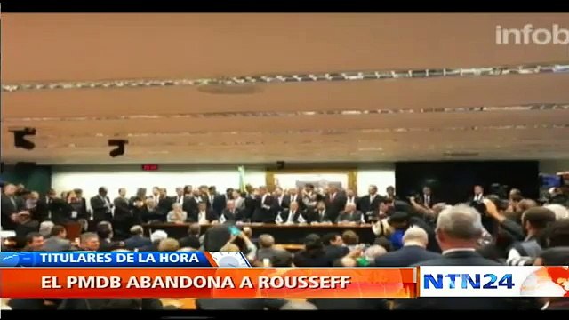 Principal fuerza política de Brasil podría abandonar la coalisión del Gobierno de Dilma Rousseff