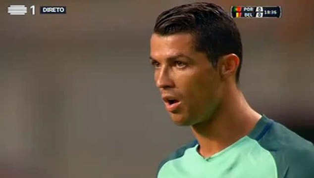 Cristiano Ronaldo Super Free-kick HD - Portugal 0-0 Belgium - 29.03.2016