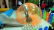 Giant WATER BALLS in a pool POOL BALLS - Fun activities for Kids and Toddlers
