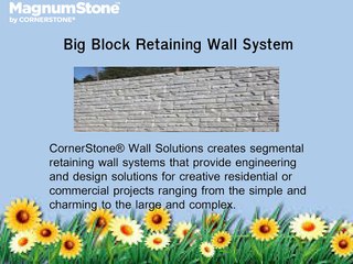 MagnumStone Retaining Wall Water Applications