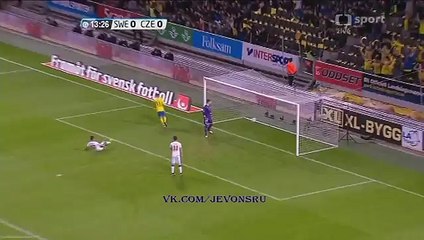 Marcus Berg 1:0 Goal - Sweden - Czech Republic - 29/03/2016