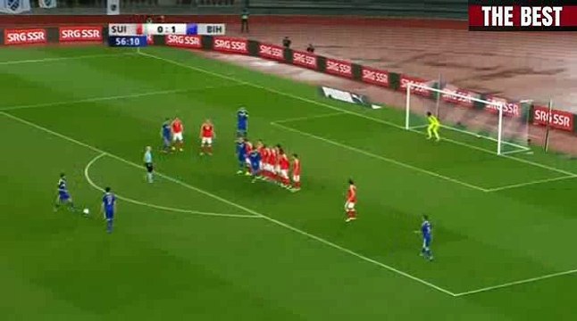 Miralem Pjanic Goal 0-2 Switzerland vs Bosnia-Herzegovina