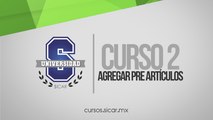 Agregar Pre-Artículos (SICAR Versión 2.1)