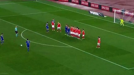 Miralem Pjanic Amazing Free Kick Goal - Switzerland vs. Bosnia & Herzegovina