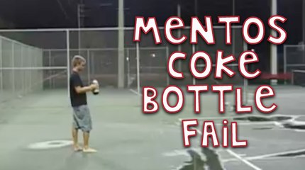 The Best Mentos Coke Bottle Fail Ever!