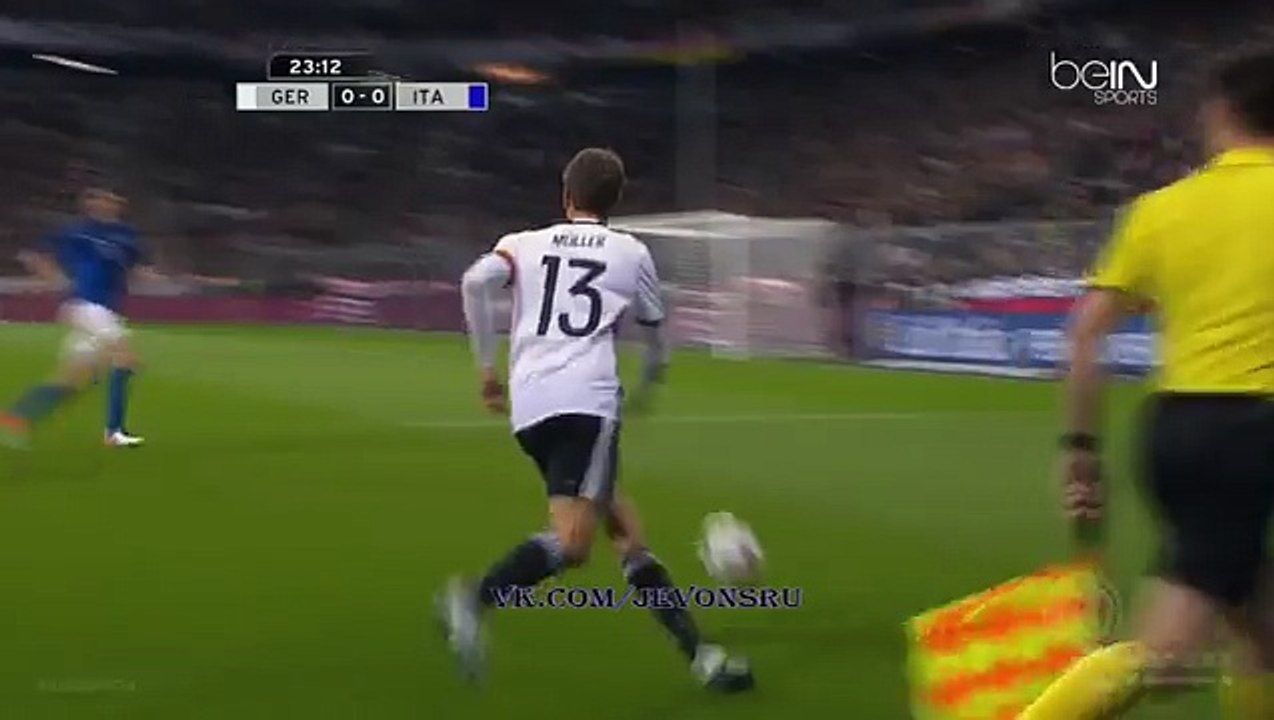 Toni Kroos 1:0 Goal - Germany - Italy - 29/03/2016