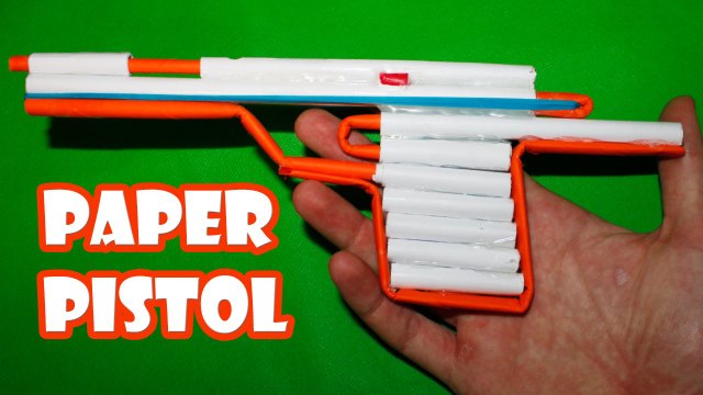How to Make a Simple Airsoft Gun - (Paper Pistol)