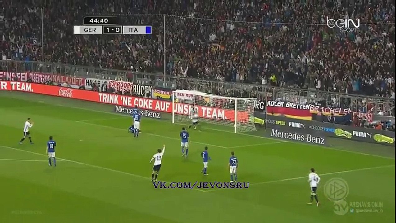 Götze 2:0 Goal - Germany - Italy - 29/03/2016