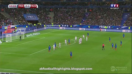3-1 Dimitri Payet Amazing Free-Kick Goal HD - France 3-1 Russia - Friendly Match 29.03.2016 HD