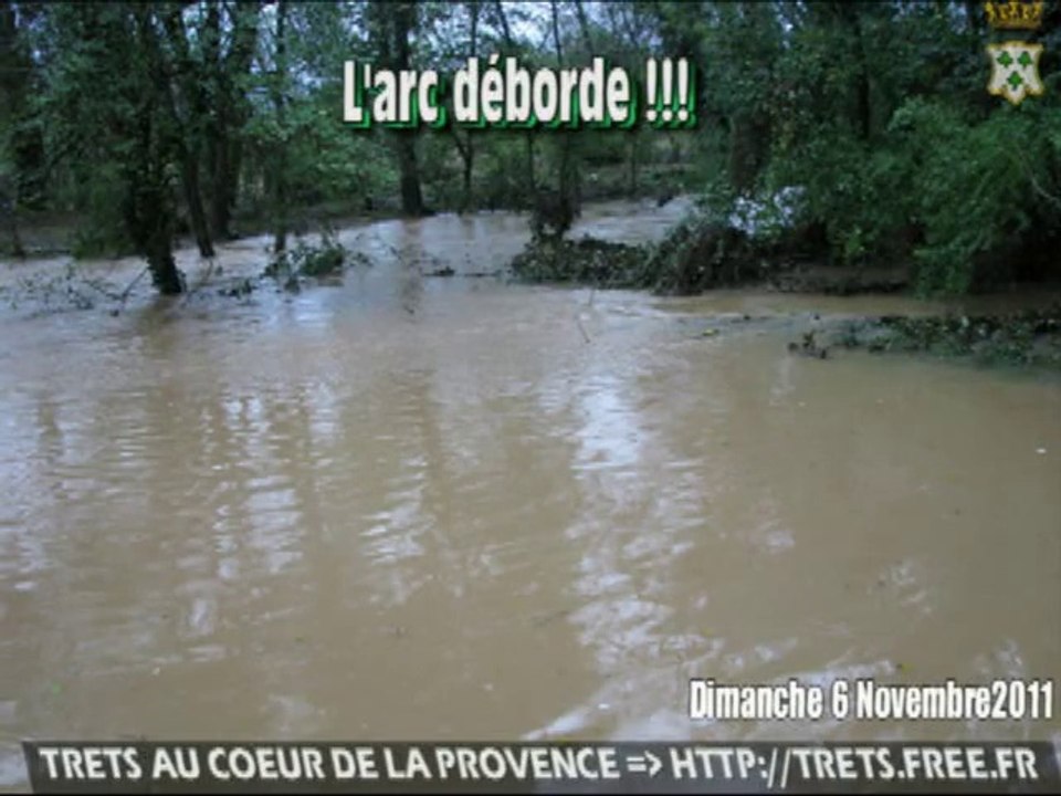 Larc deborde A TRETS 6nov2011