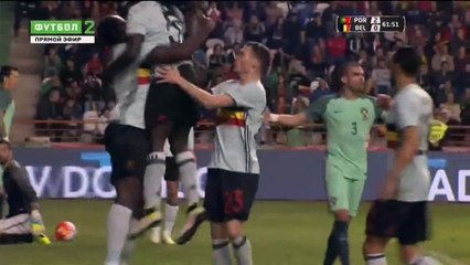 Romelu Lukaku Goal - Portugal 2 - 1 Belgium - 29-03-2016