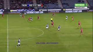 Matt Ritchie 1:0 Goal - Scotland - Denmark - 29/03/2016