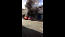 Veículo pega fogo em São Silvano, Colatina