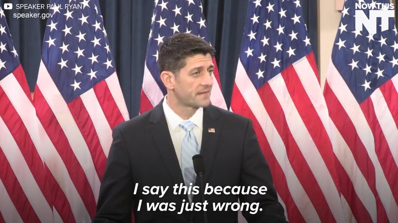 Paul Ryan Says His "Makers And Takers"  Statement Was Wrong