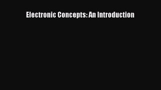 Read Electronic Concepts: An Introduction Ebook Free