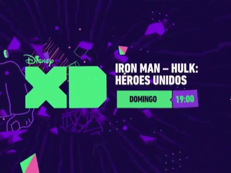 PROMO "IRON MAN - HULK: HÉROES UNIDOS" (PODER MARVEL - 3-4-2016) EN DISNEY XD - NUEVO LOGO