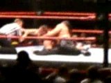 RAW Live Tour- Great Khali aplying a Crossface on John Cena!