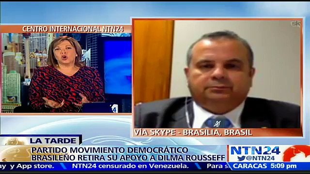 Creemos que para finales de abril Dilma Rousseff tendrá un juicio político: diputado opositor brasileño a NTN24