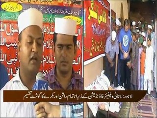 Meat and Rashan Distribution By Lasani Sarkar Welfare Foundation