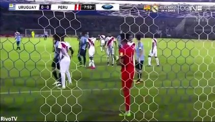 Matias Vecino Super Chance - Uruguay 0-0 Peru 2016