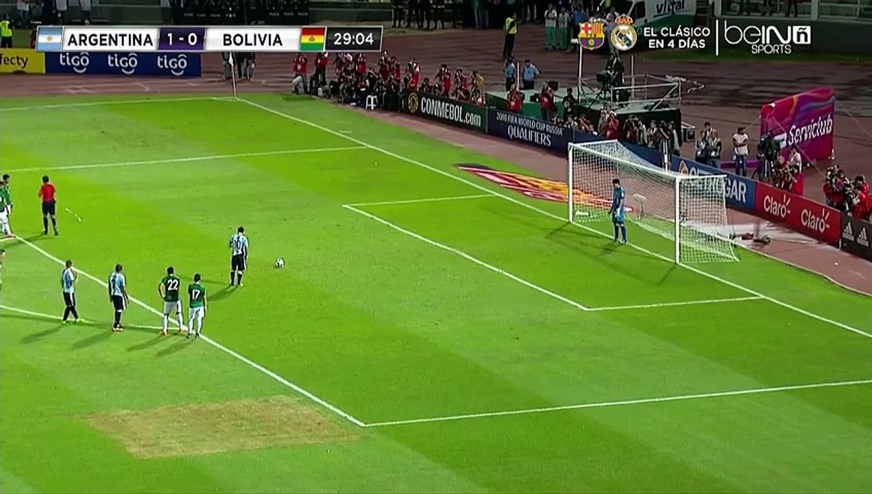Lionel Messi (pen) - Argentina 2 - 0 Bolivia - World Cup Qualification (29.03.2016)