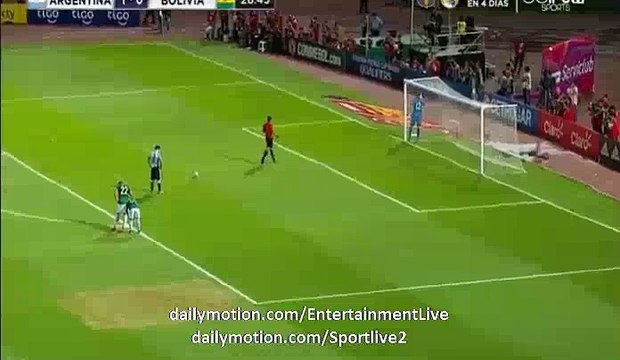 PENALTY GOAL LIONEL MESSI - ARGENTINA 2-0 BOLIVIA WORLD CUP