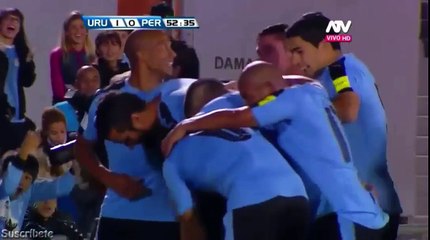 Edinson Cavani Goal - Uruguay 1-0 Peru 30.03.2016