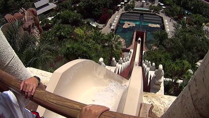 Huge Tower of Power Water Slide at Siam Park