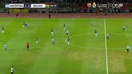 Leo Messi crazy skill run vs Bolivia