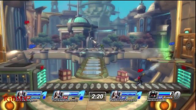 Playstation All Stars Battle Royale: Kratos Match #11 - Kratos & Radec Vs. Double Kratos