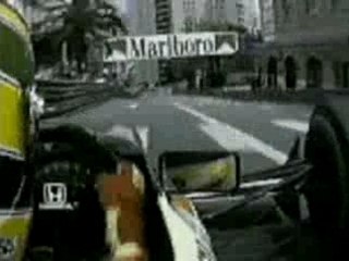 Senna sur McLaren-Honda à Monaco en 1990