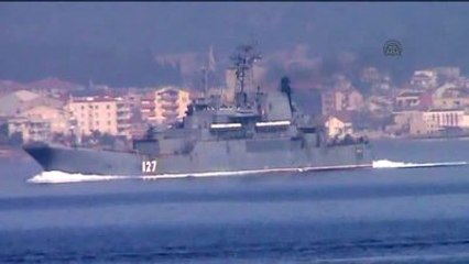 Rus Askeri Gemisi Çanakkale Boğazı'ndan Geçti