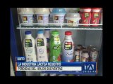 Industria de productos lácteos registra caída en sus ventas