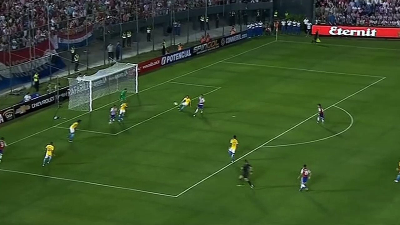 Gol de Dario Lezcano - Paraguay 1:0 Brasil (Eliminatorias Mundial 2016)