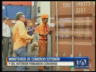 Ministerios de Comercio Exterior y del Interior firmaron convenio