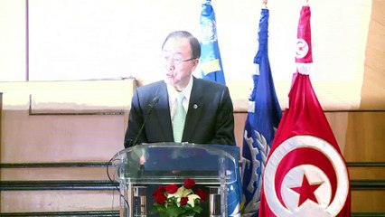 Ban calls on Tunisia to get young people into work