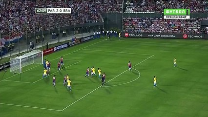 Gil Disallowed Goal - Paraguay 2-0 Brazil 30.03.2015