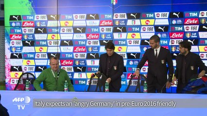 Italy faces Germany for friendly football match