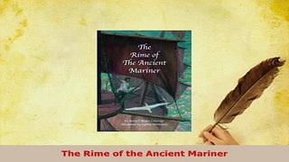 PDF  The Rime of the Ancient Mariner PDF Book Free