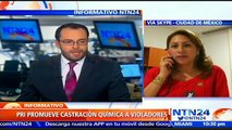 Diputada del PRI explica en NTN24 en qué consiste la polémica propuesta sobre castración química a violadores en México