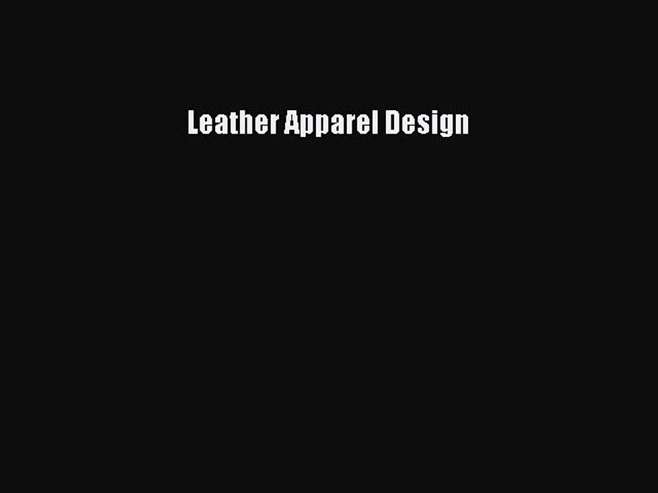 Download Leather Apparel Design PDF Free