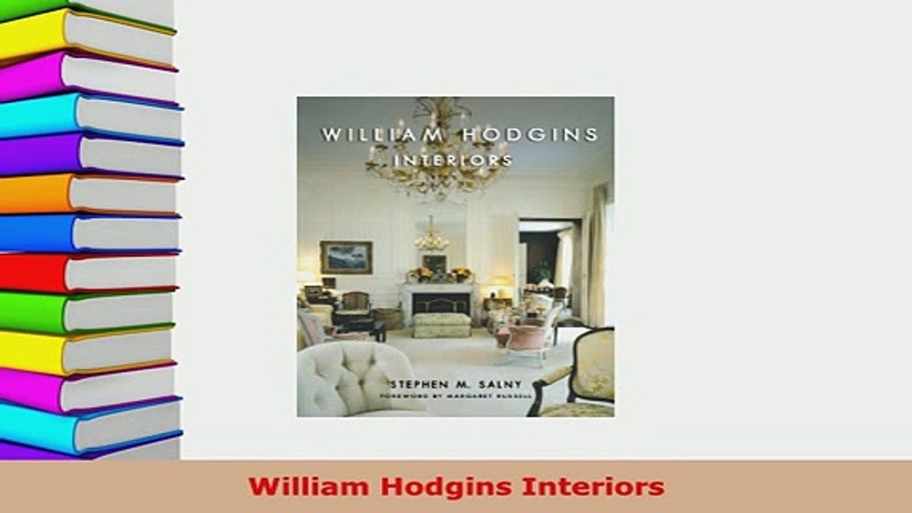 Pdf William Hodgins Interiors Pdf Book Free Video Dailymotion