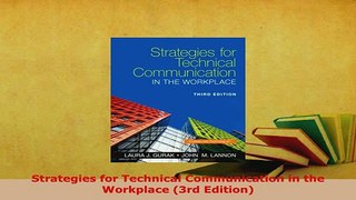PDF  Strategies for Technical Communication in the  Workplace 3rd Edition PDF Book Free
