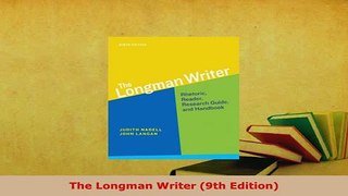 Download  The Longman Writer 9th Edition Free Books