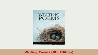 Download  Writing Poems 8th Edition Ebook