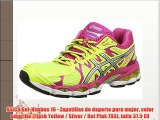 ASICS Gel-Nimbus 16 - Zapatillas de deporte para mujer color amarillo (Flash Yellow / Silver